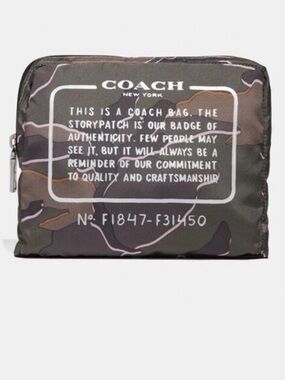 COACH Packable Backpack Nylon NWT rare  (Style No. F31450)  Wild Camo